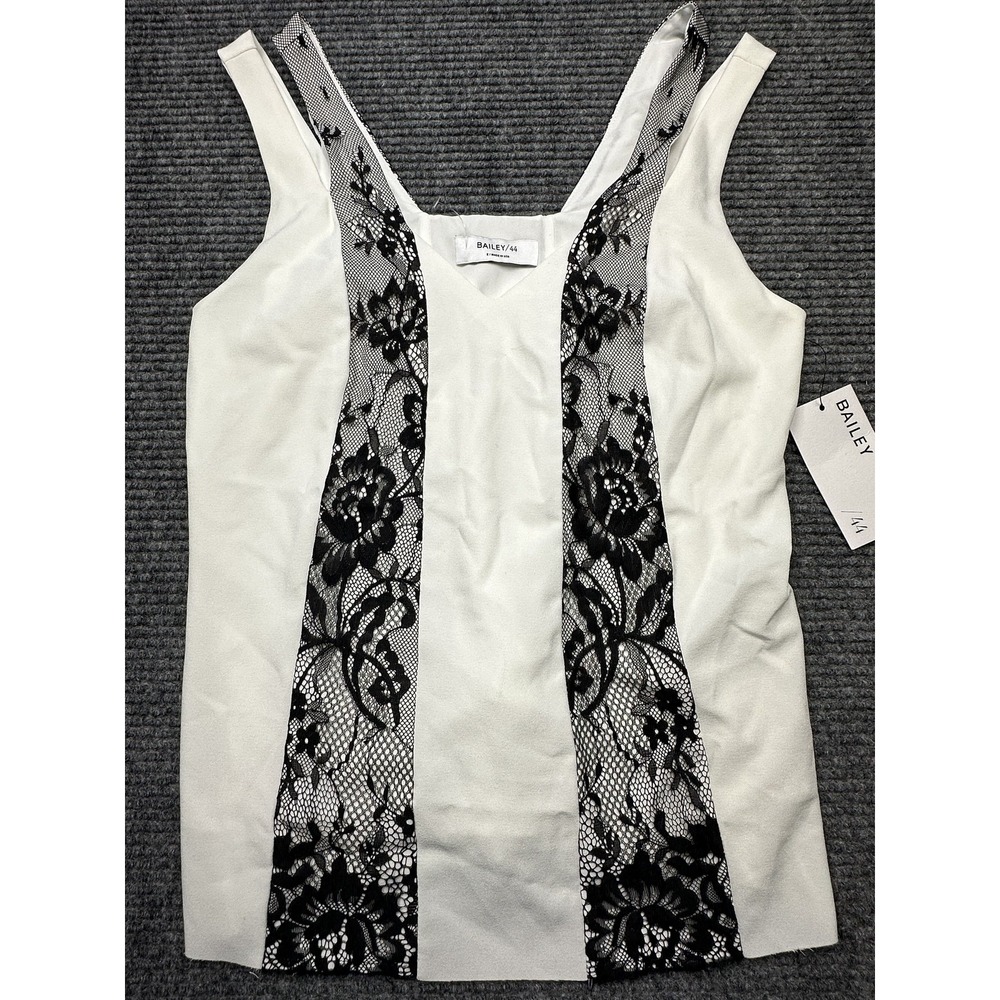 Bailey 44 Kristen Top Womens 2‎ Lace Tank Sleeveless Made in USA NWT